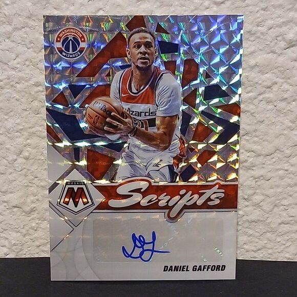 2021-22 PANINI MOSAIC SCRIPTS DANIEL GAFFORD AUTOGRAPH SILVER PRIZM #SC-DGF - Picture 1 of 2